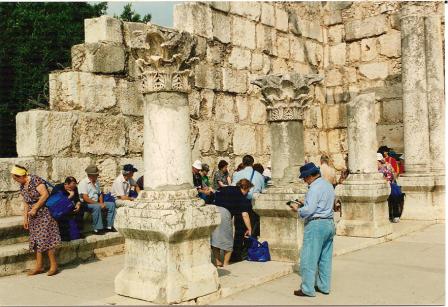 Interno della Sinagoga di Cafarnao